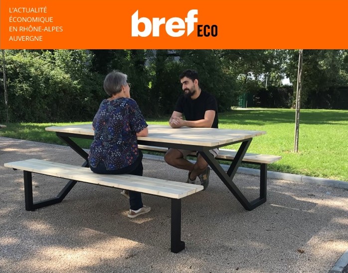 [REVUE DE PRESSE] Article Bref Eco – Bernard Tôlerie Industrielle lance une gamme de tables de pique-nique pour les collectivités